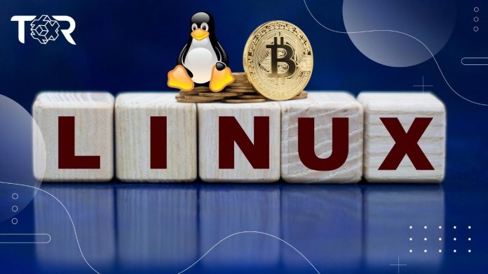 Ilustración-el-sistema-operativo-Linux-y-el-Bitcoin